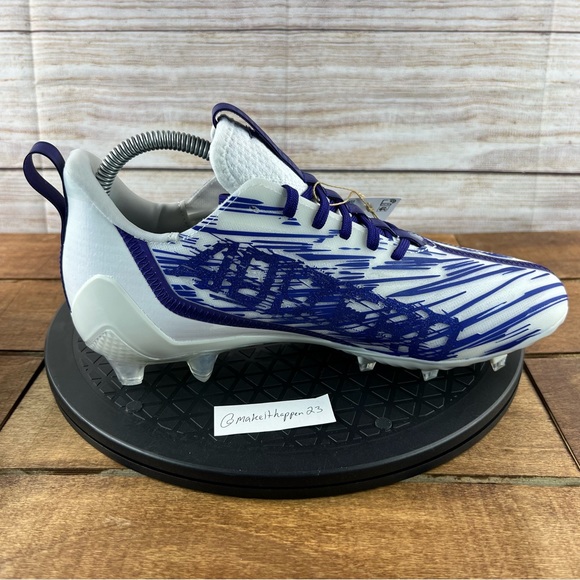 Adidas Adizero Football Cleats Purple White GZ6914 - Picture 9 of 13